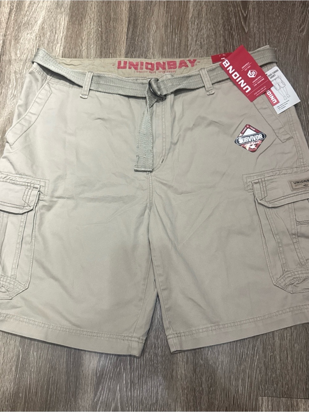 UNIONBAY Men's Cargo Shorts in Khaki/Tan
